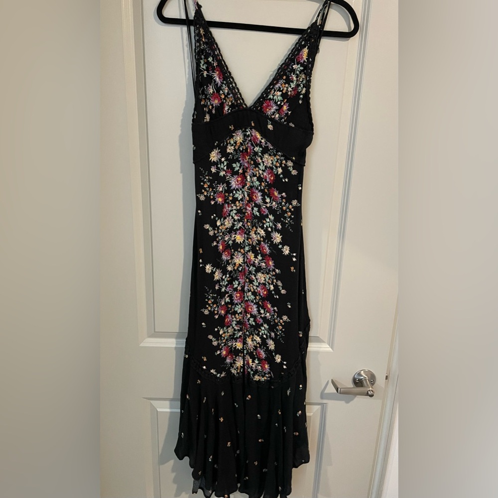 FP Floral maxi slit dress